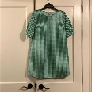 Kelly Green Gingham Crown and Ivy Dress.
